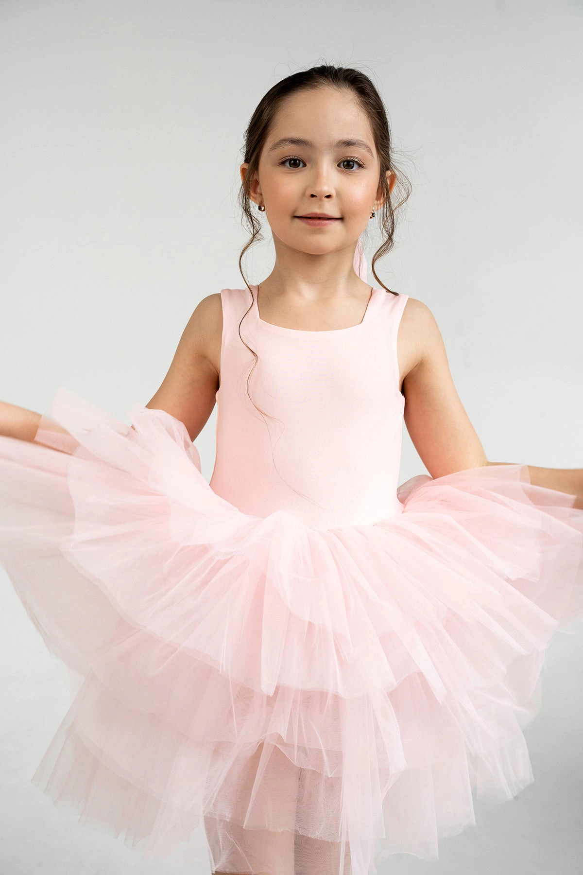 Mini Celebrities Girls Pink Rose Tutu Dress