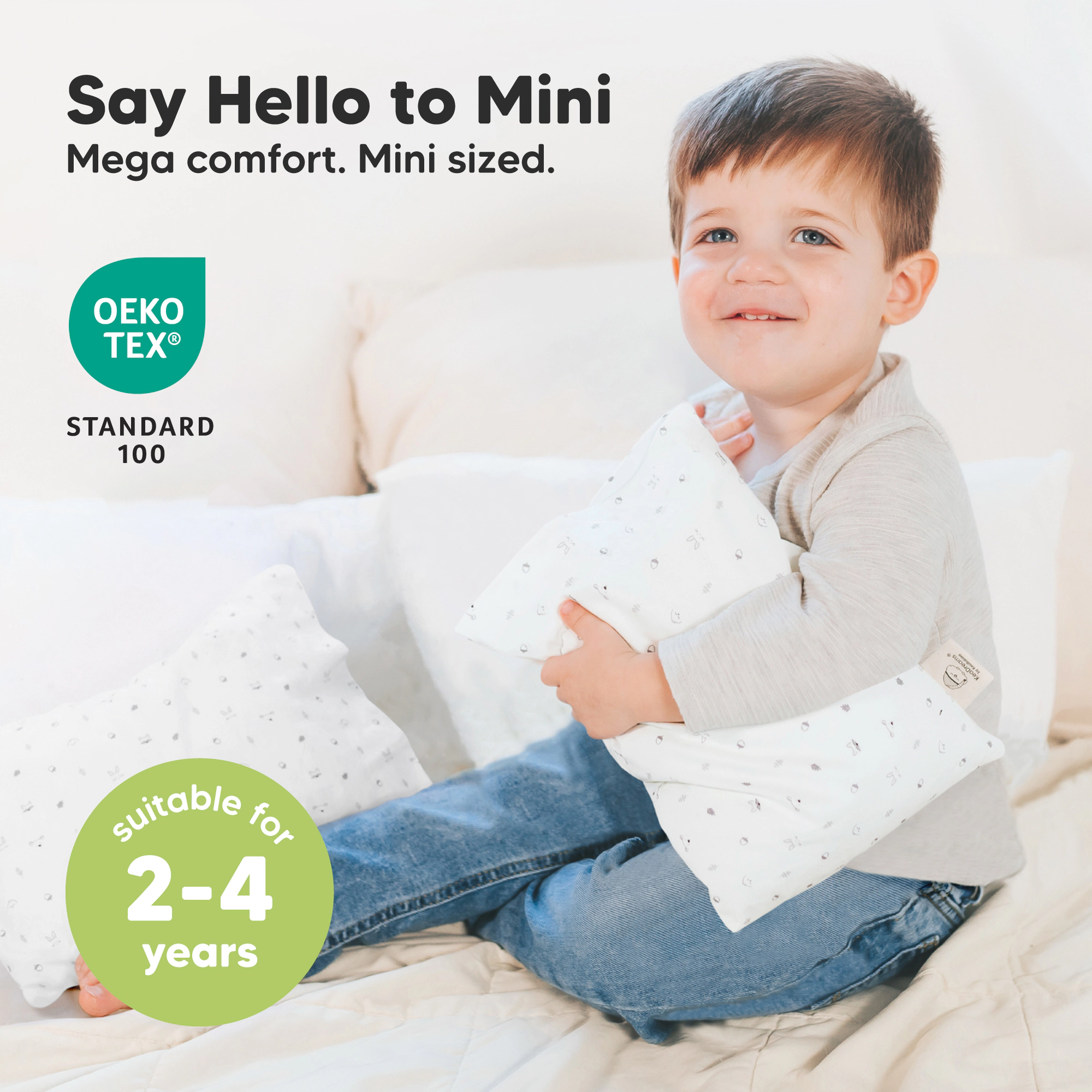 KeaBabies Mini Toddler Pillow With Pillowcase
