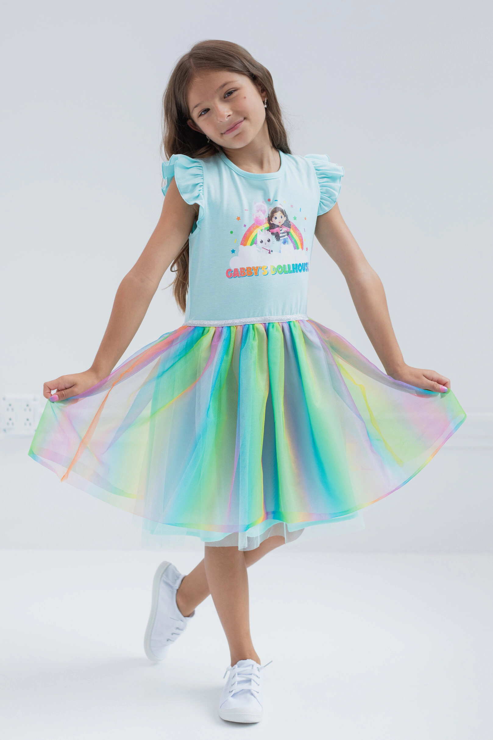 Dreamworks Gabby's Dollhouse Girls' Sleeveless Tutu Dress