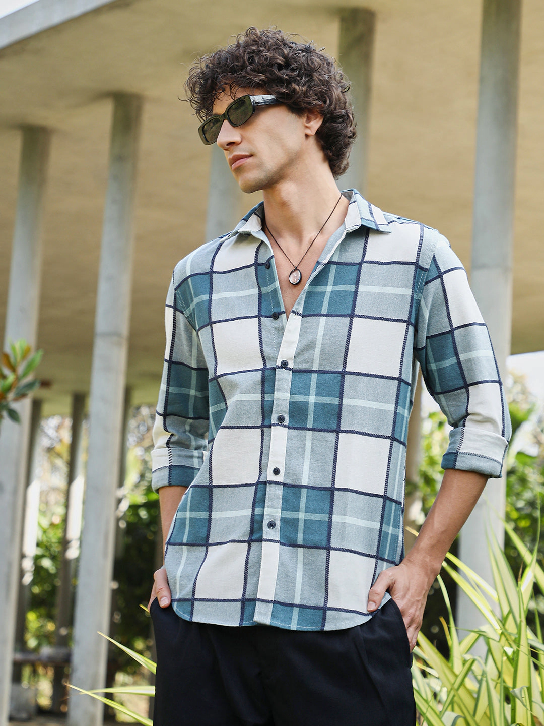 Cahoot Men's Overlaping Check Shirt