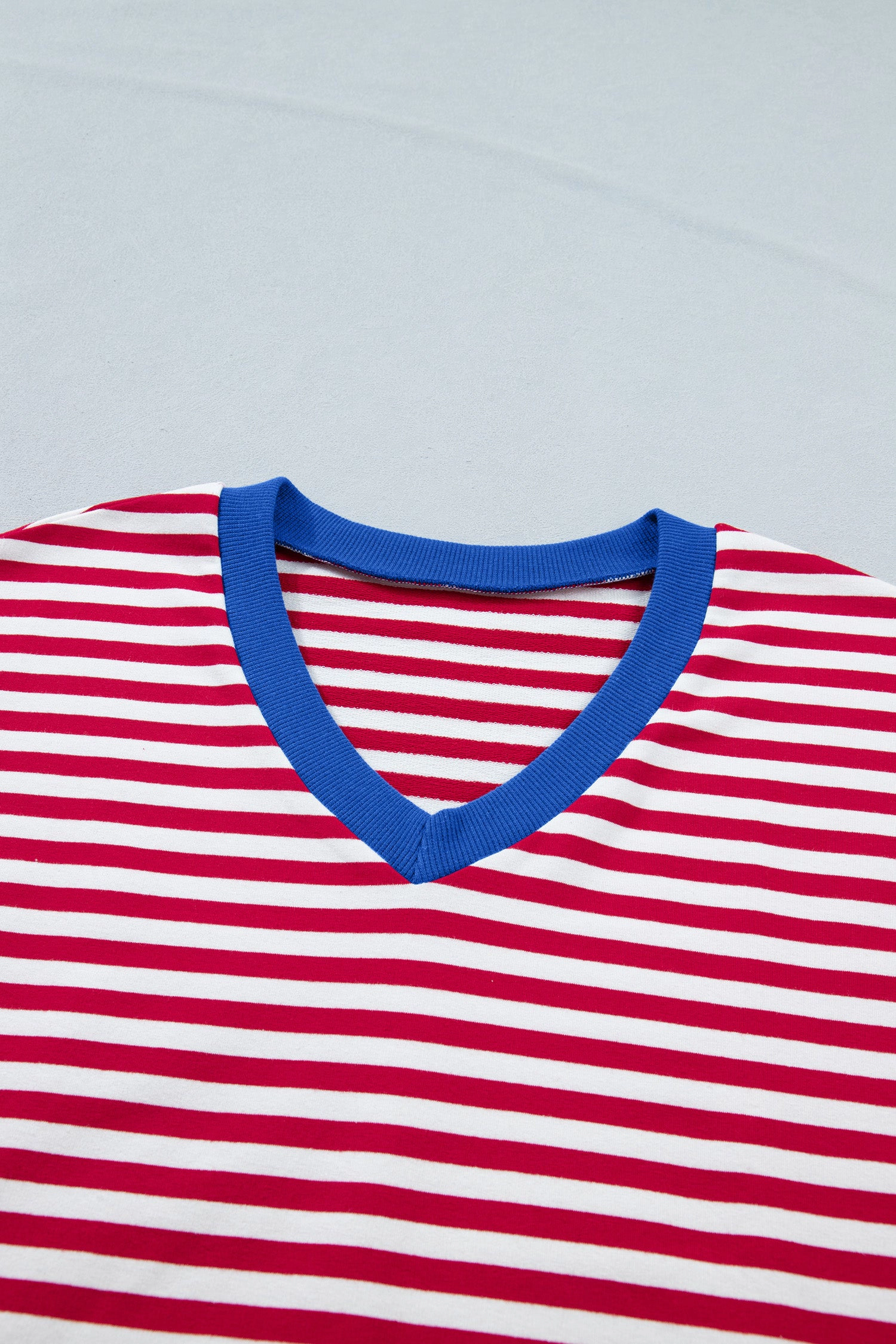Threaded Pear Womens Skye Stripe Trim Tee Set