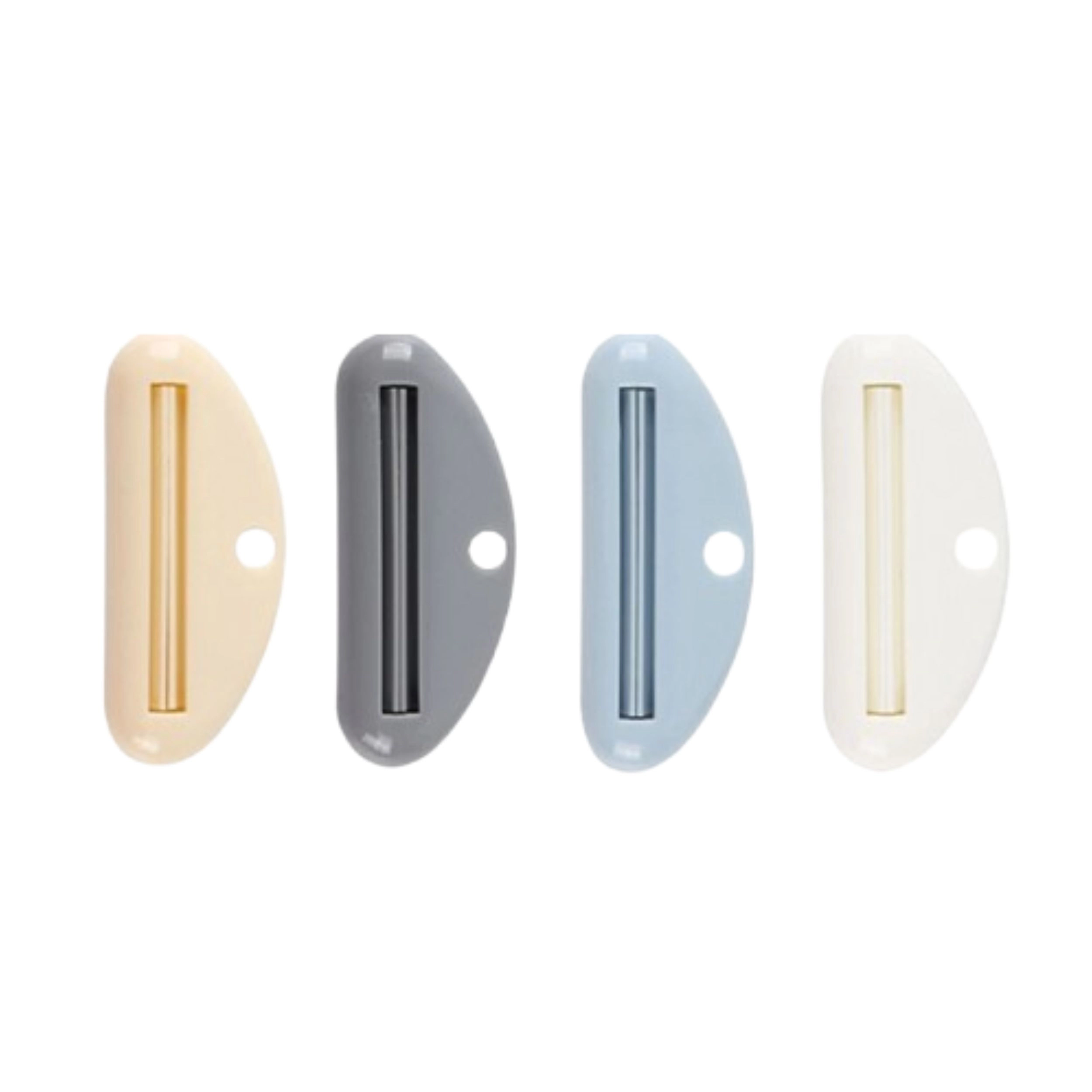 Home Collection Pack of 4 Tube Squeezer Roller Toothpaste Dispenser Tube Wringer Holder