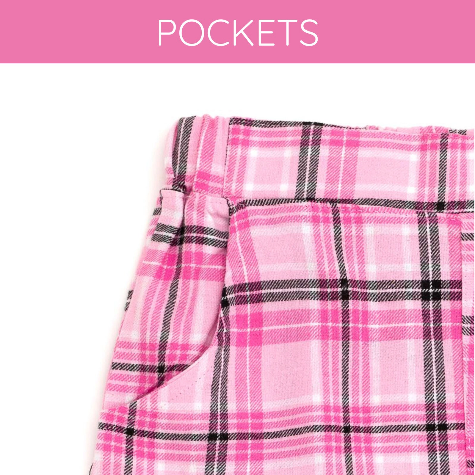 Hello Kitty Girls' 2-Piece Tee and Plaid Skirt Set
