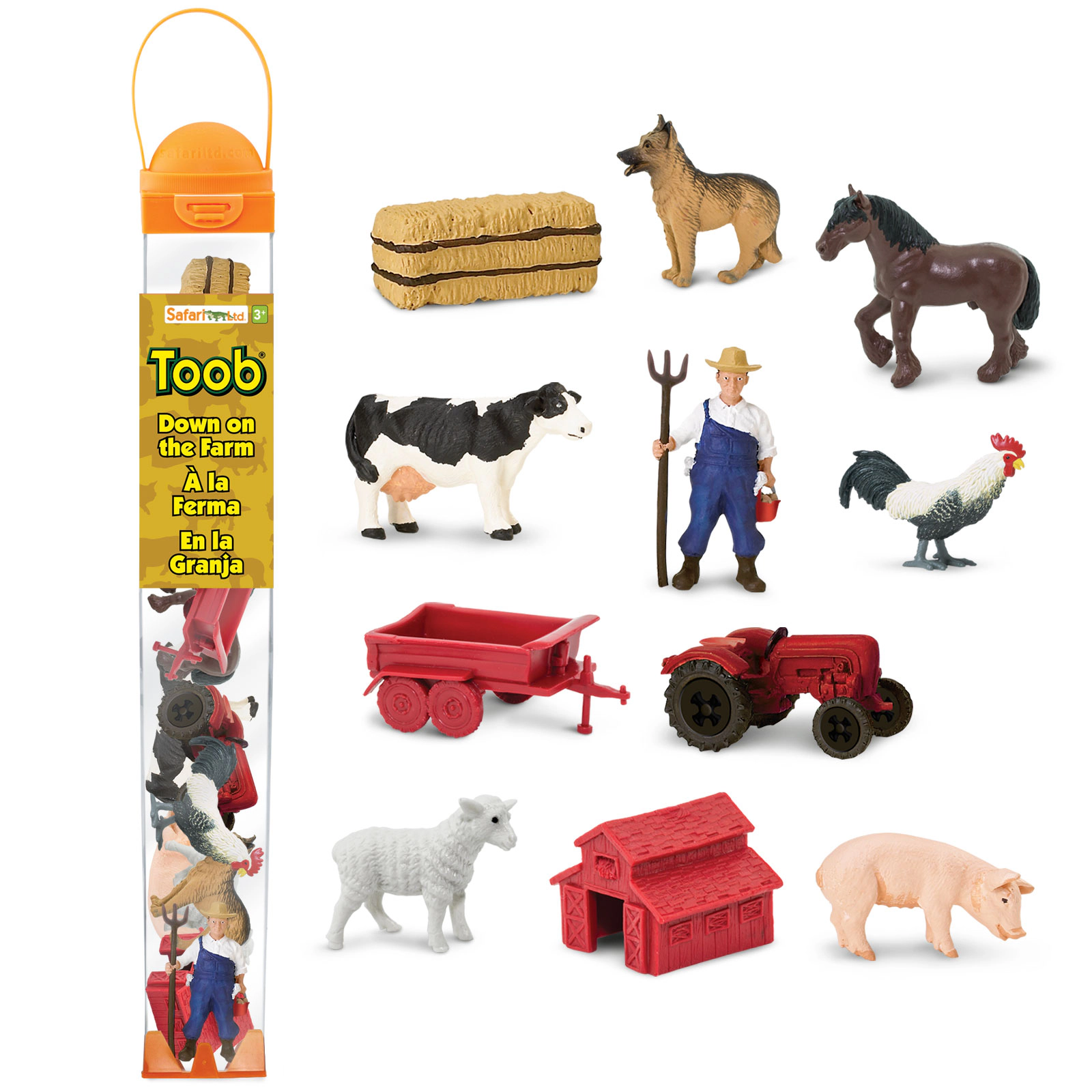 Safari Ltd. - Down on the Farm TOOB - contains 11 Mini Figurines