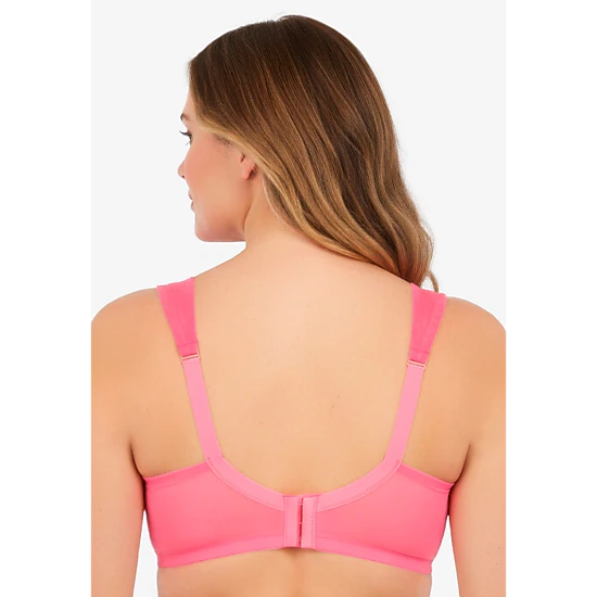 Comfort Choice Women's Plus Size Full Coverage Sling Double Band Lace Bra