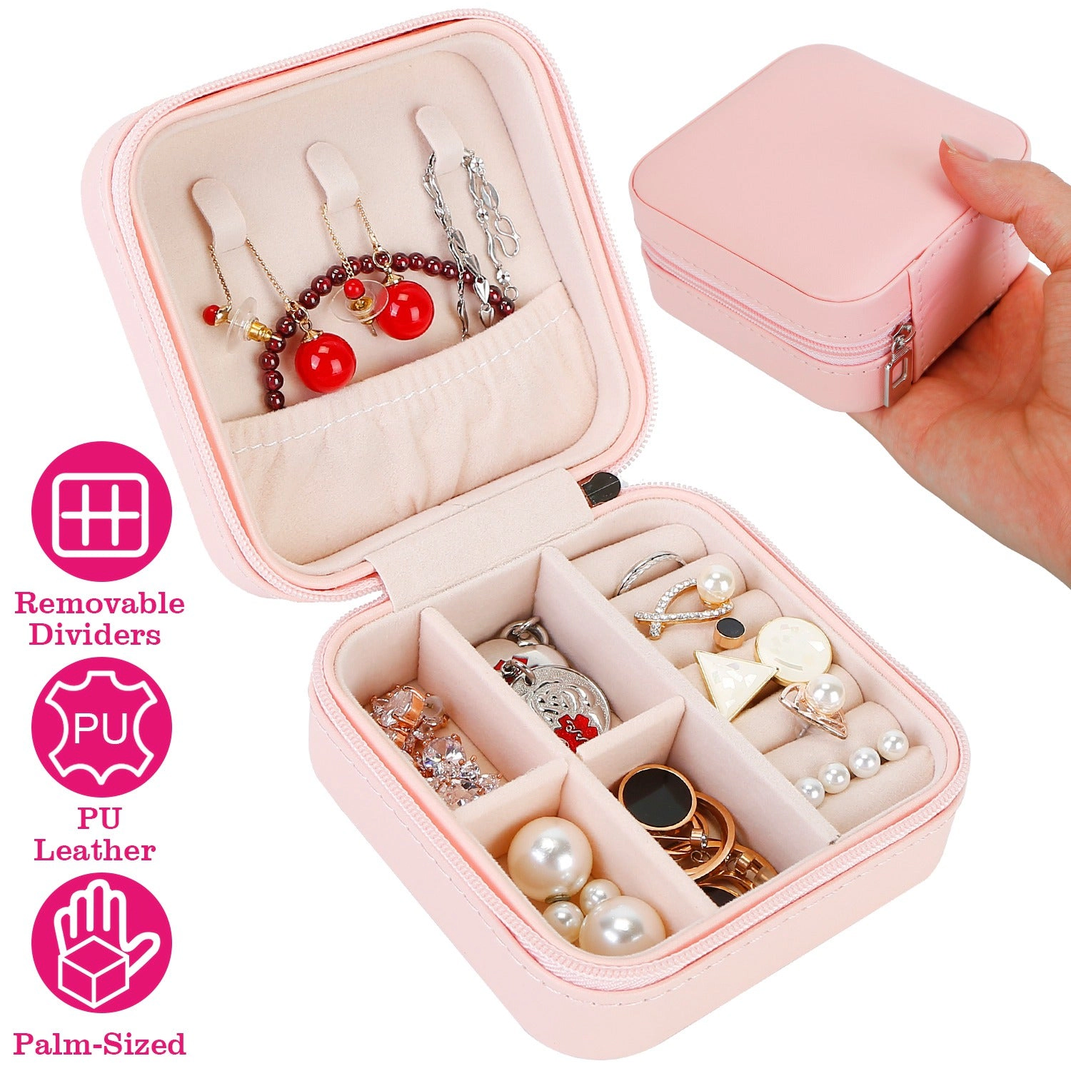 GBruno PU Leather Mini Jewelry Storage Box