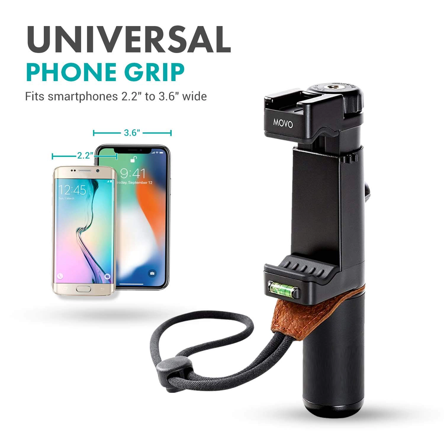 Movo Vlog Kit V7 - YouTube Starter Kit with Grip Stereo Microphone Light and Wireless Remote