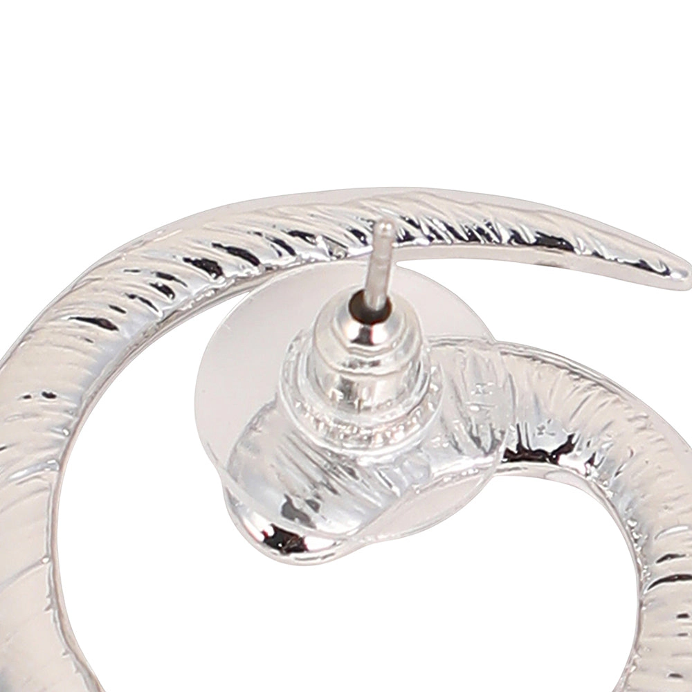 SOHI Women's The Enamel-Spirale Stud Earrings - Metallic Silver