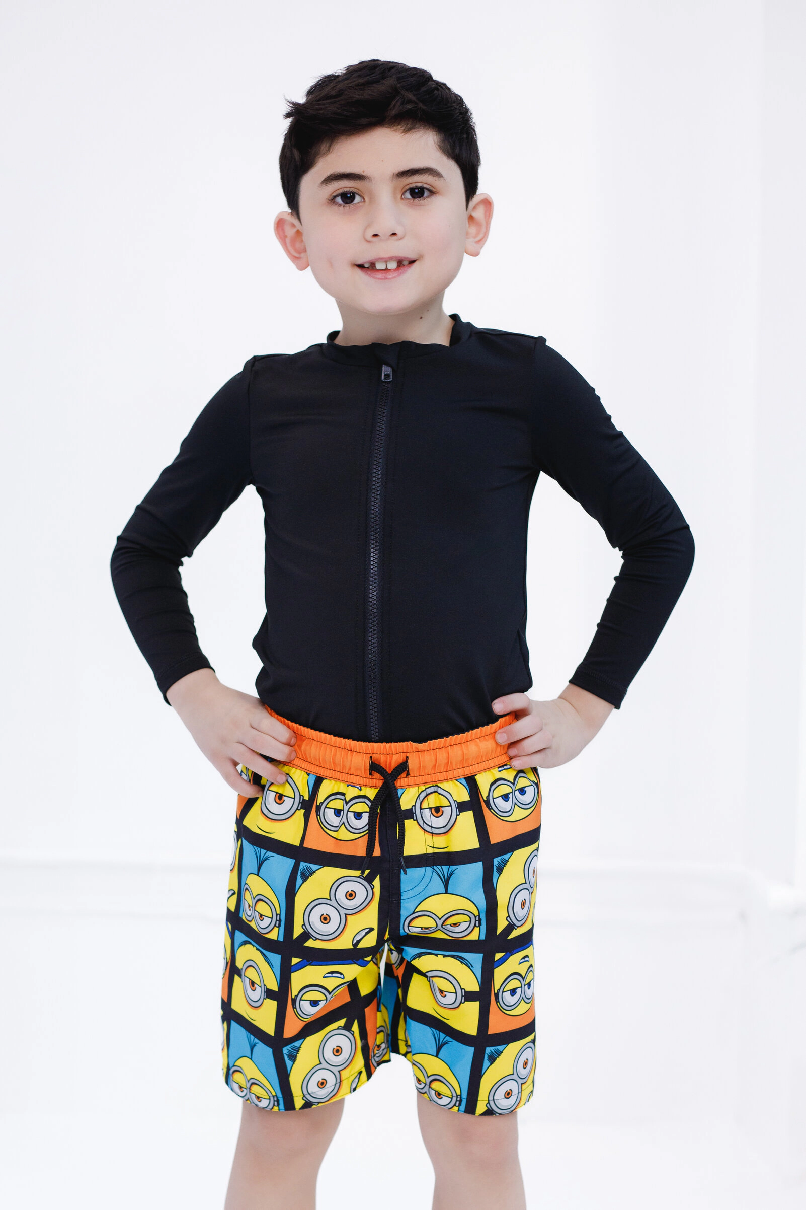 Minions Boys' Swimwear Swim Trunks