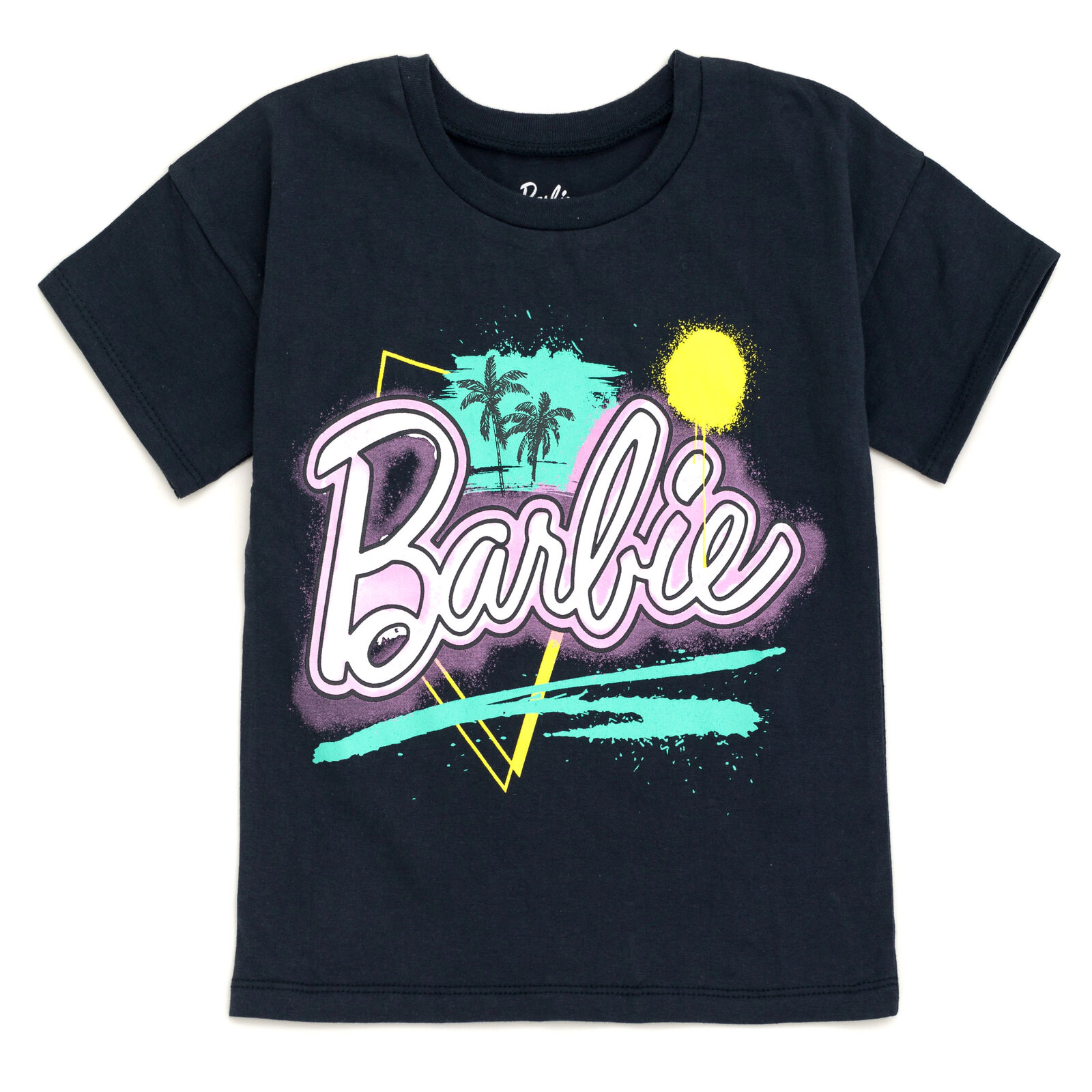 Barbie Girls' 2-Piece T-Shirt and French Terry Shorts Set