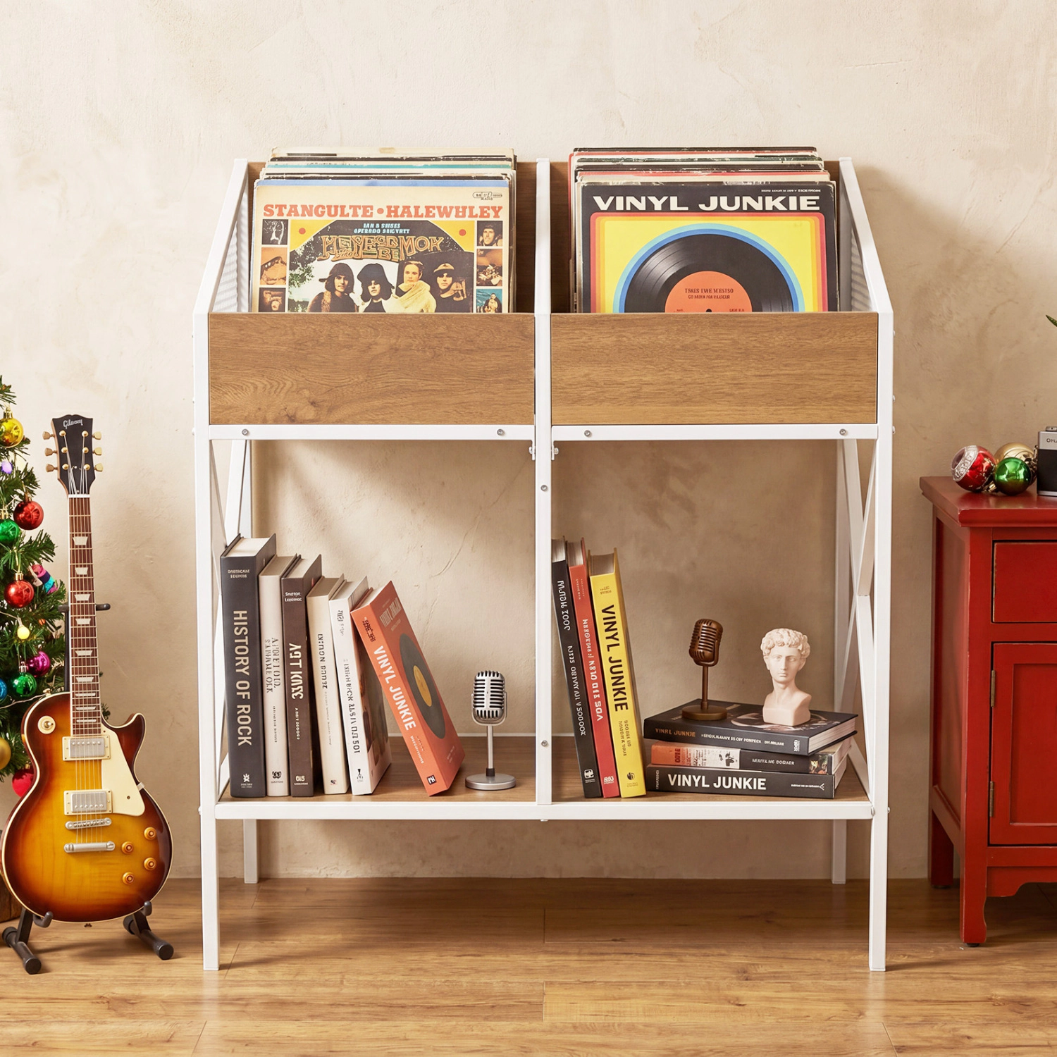 LJG Industrial Magazine Books Record Holder with Metal Frame and Anti-Tip Kits
