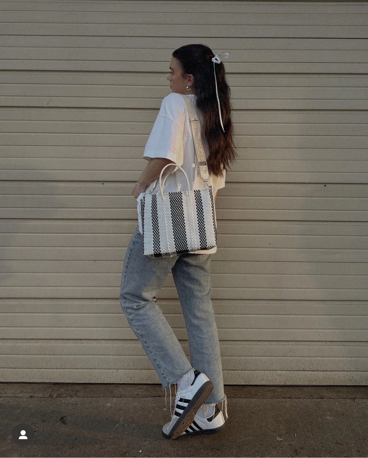 Tin Marin Zebra Woven Resort Crossbody Bag