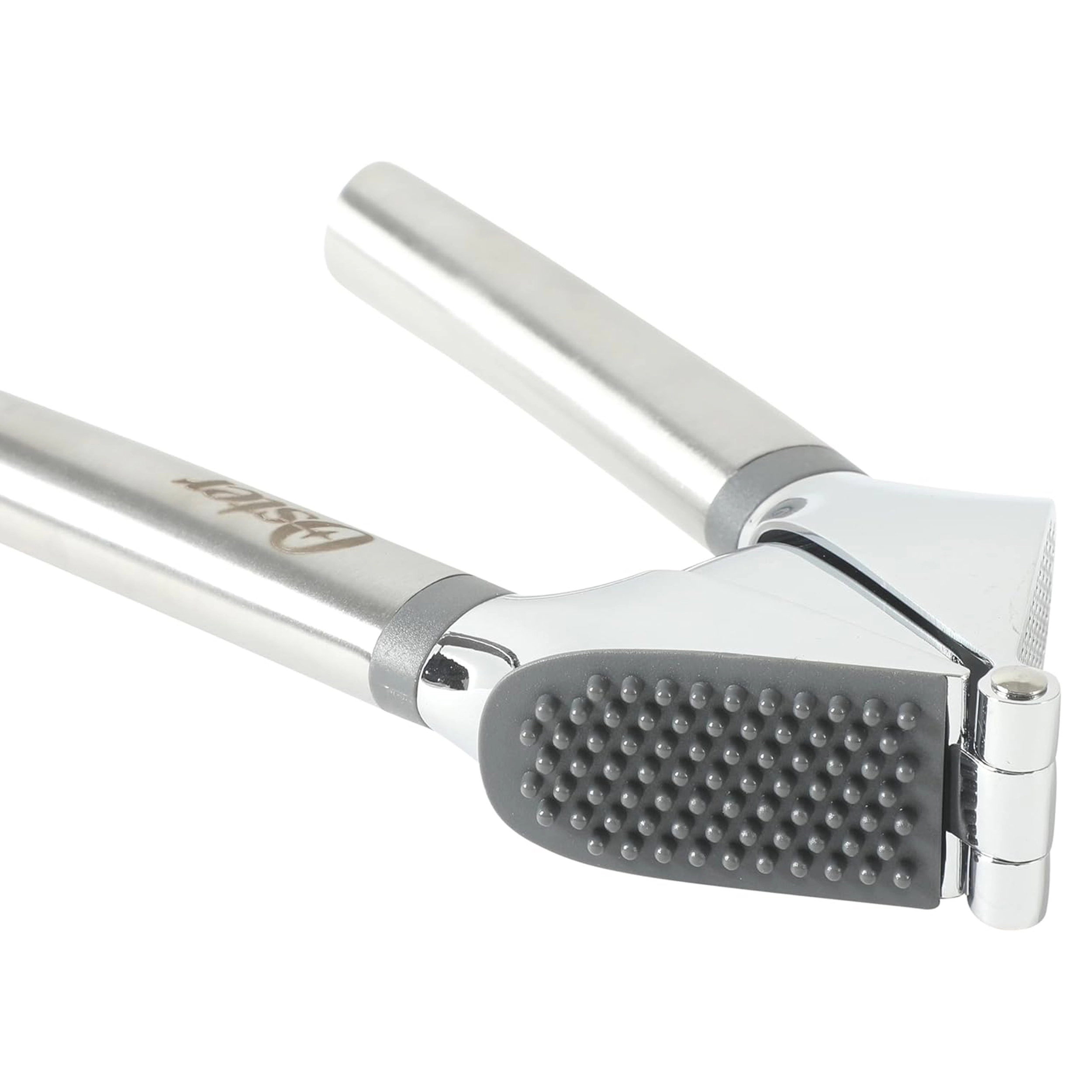 Oster Chadswyck 7.7 Inch Stainless Steel Garlic Press in Silver