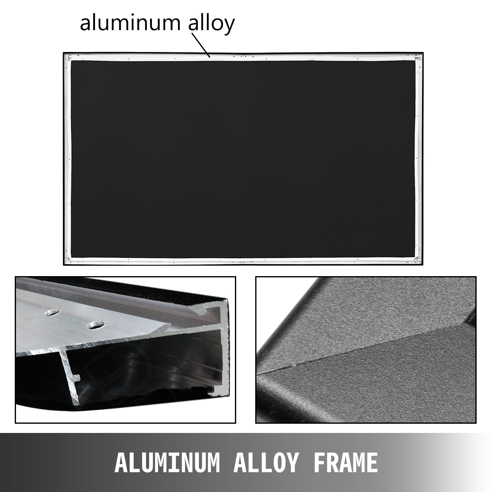 HONGGE Big gonal 16:9 HD Projector Screen Home Theater Outdoor Use