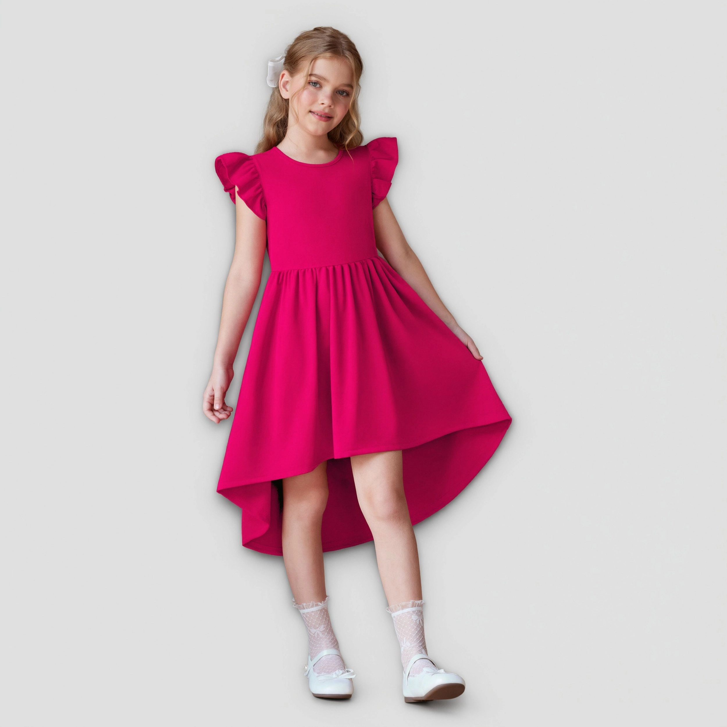 Arshiner Girls Wedding Guest Dress Easter Tween Summer Party Fancy Casual Dresses