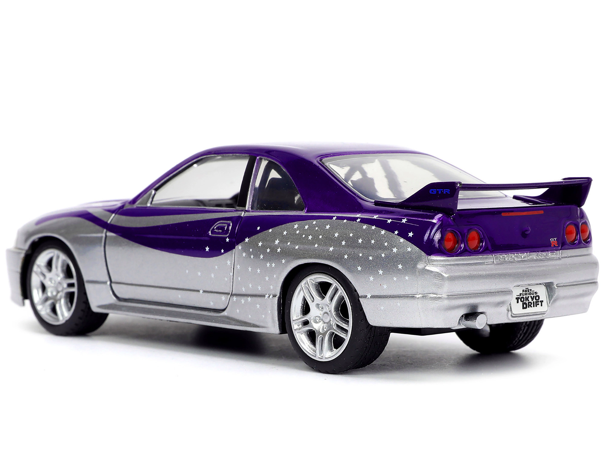 Jada 1995 Nissan Skyline Gt-R (Bcnr33) Purple And Silver Metallic "Fast & Furious" Series 1/32 Diecast Model Car By Jada