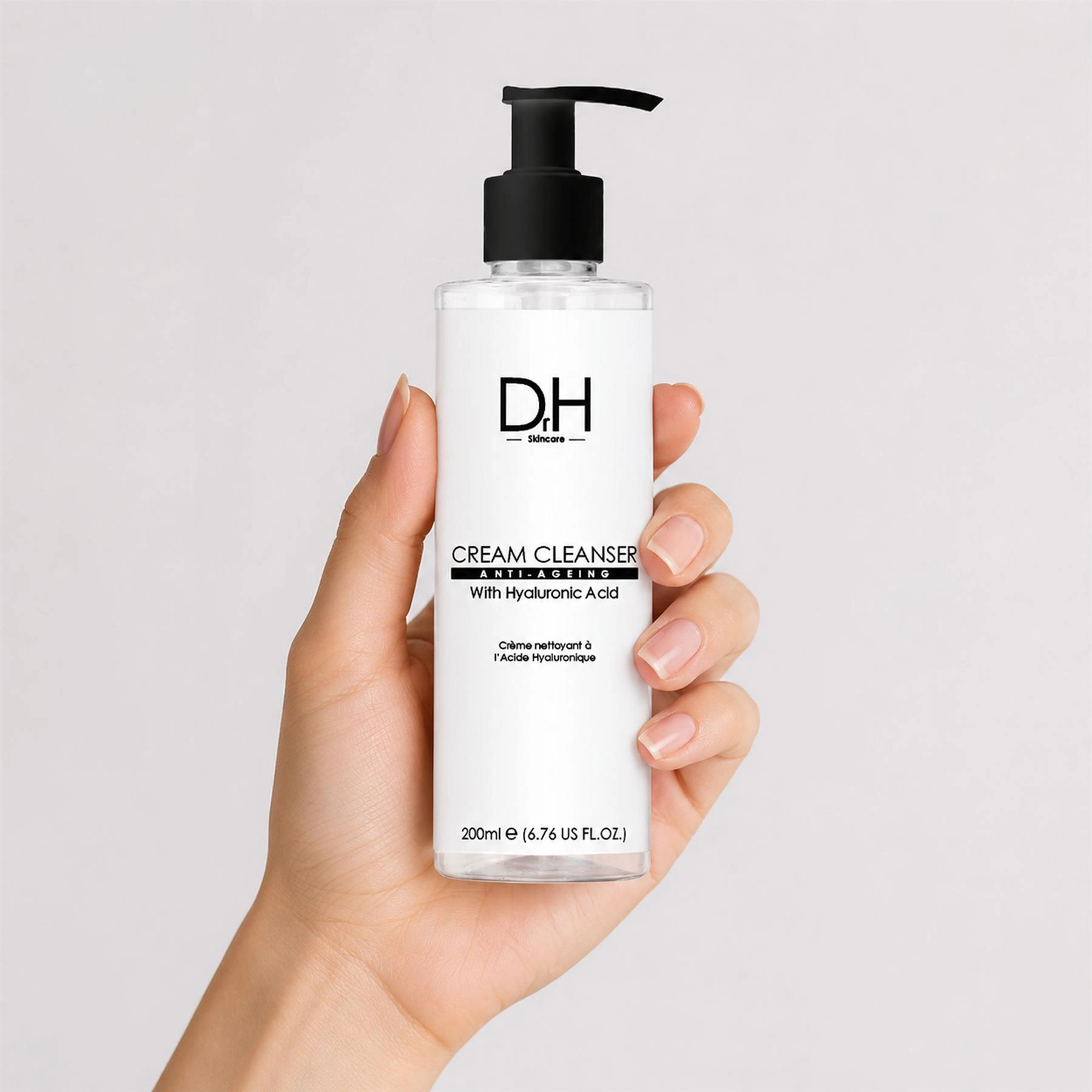 Dr H Cream Cleanser with Hyaluronic Acid 200ml - Anti-Aging, Blemish Control