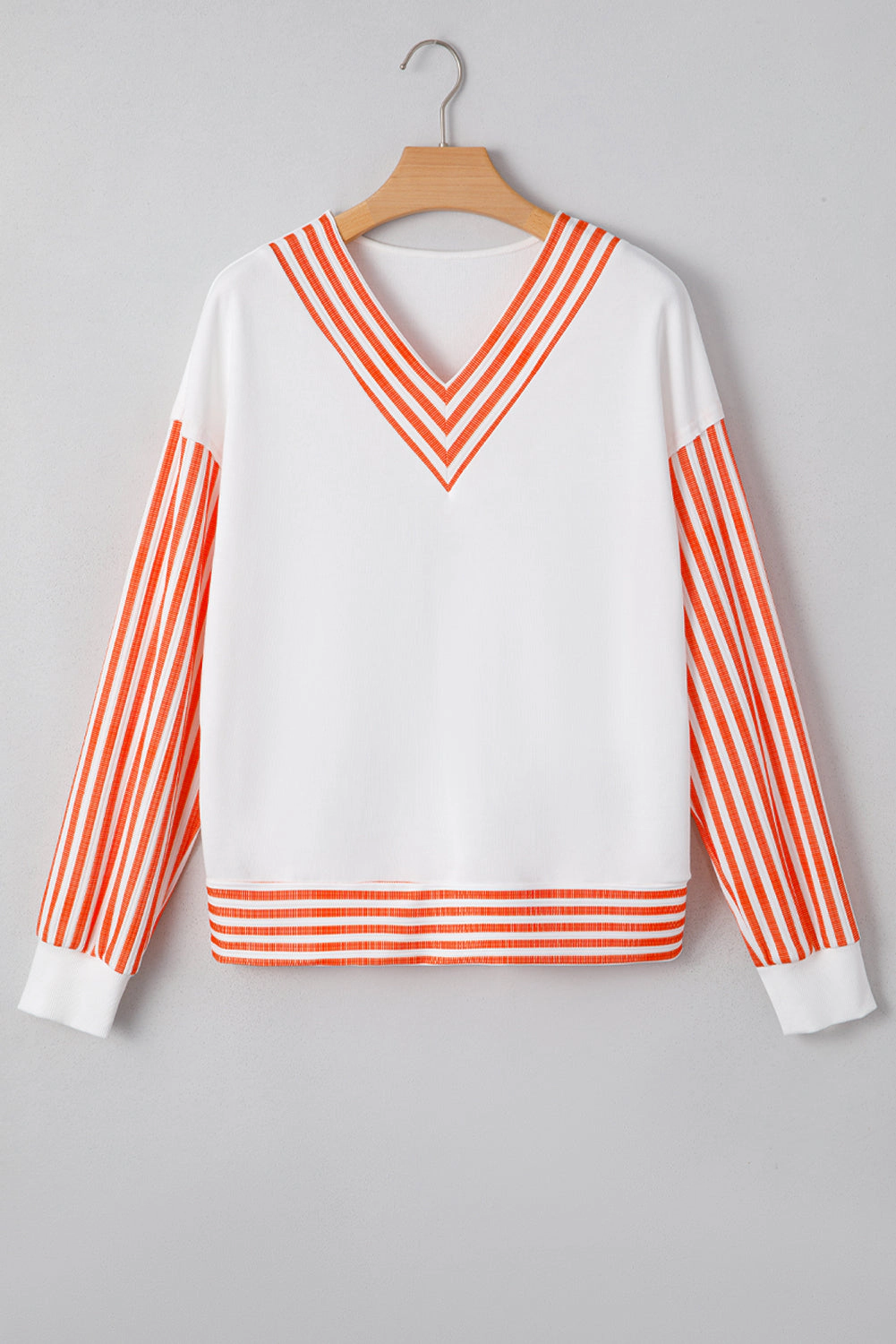 Threaded Pear Women's Isla Drop Shoulder Patchwork Long Sleeve Top