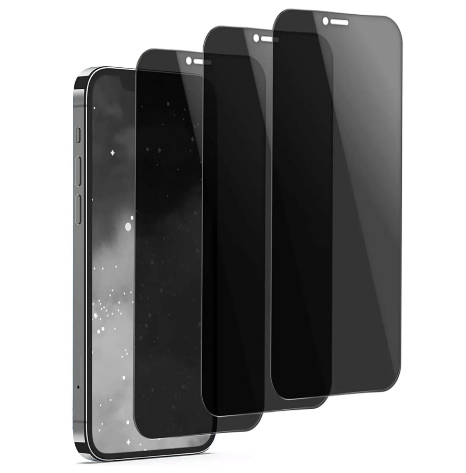 Qixxronics 3PCS Screen Protector Privacy for iPhone 12 mini 5.4 Inch Tempered Glass