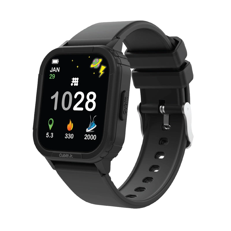 Cubitt Jr Kids Smartwatch Fitness Tracker AMOLED Touchscreen Heart Rate Step Counter Sleep Monitor Games Waterproof