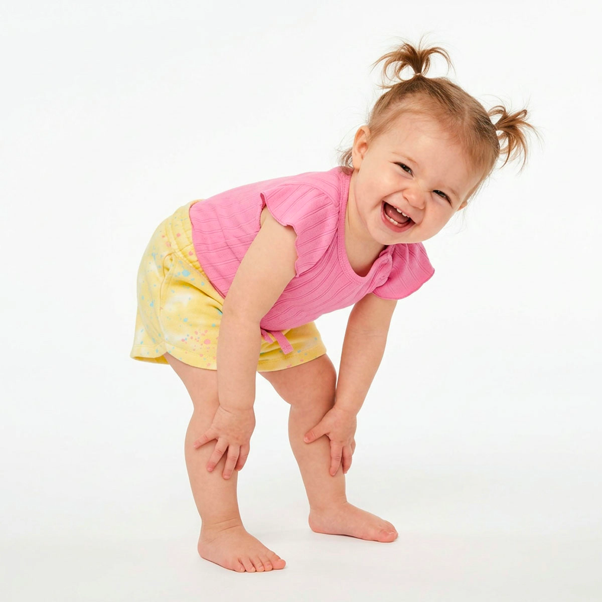 Rockets of Awesome Dolphin Splatter Short For Baby Girl