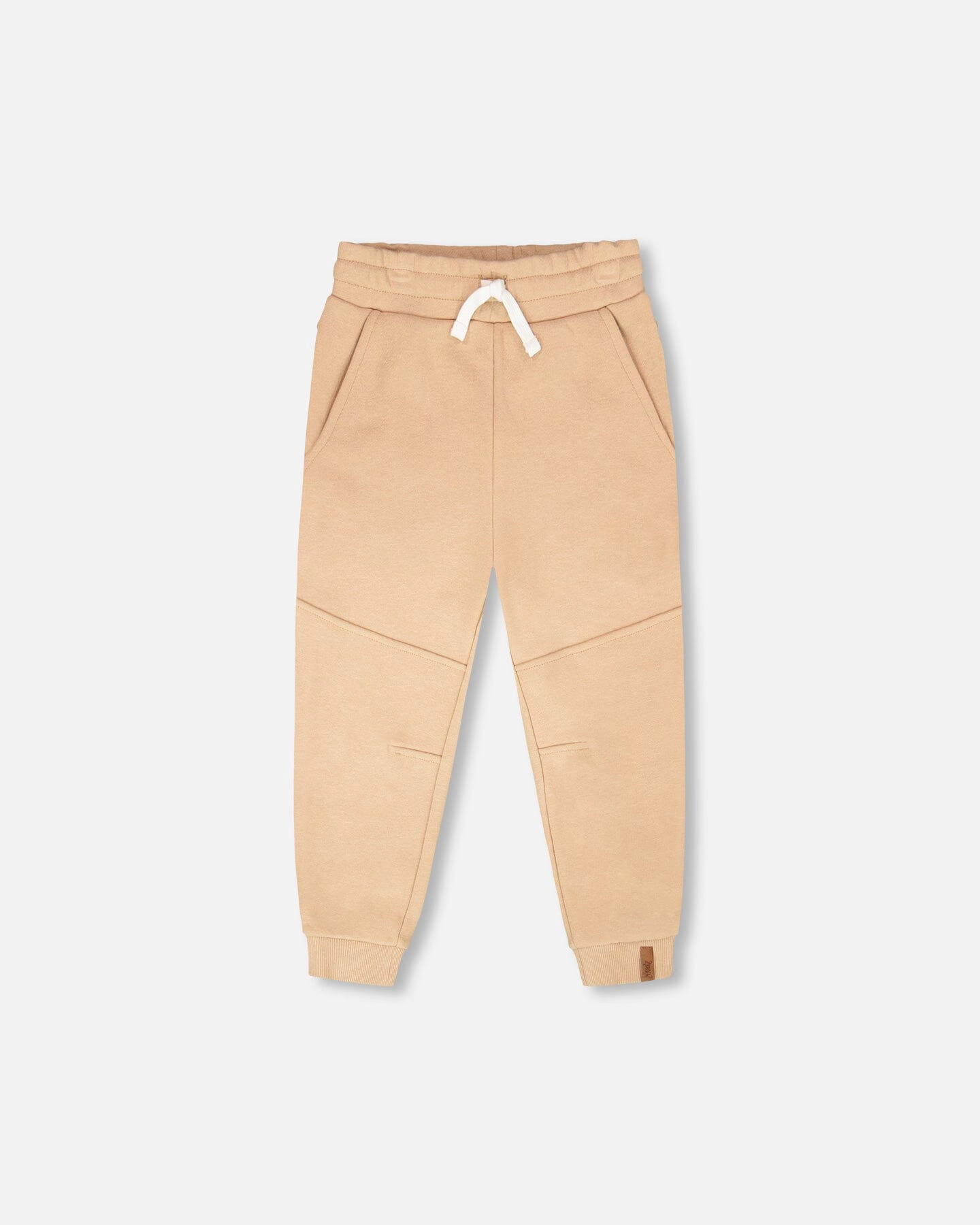 Deux par Deux Boys French Terry Cross Seam Drawstring Waist Sweatpants