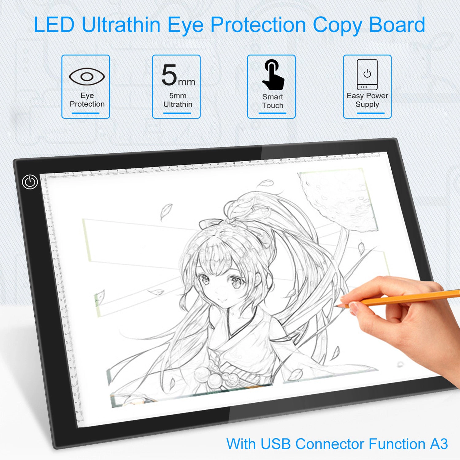 GBruno A3 LED Dimmable Light Box Tracing Board