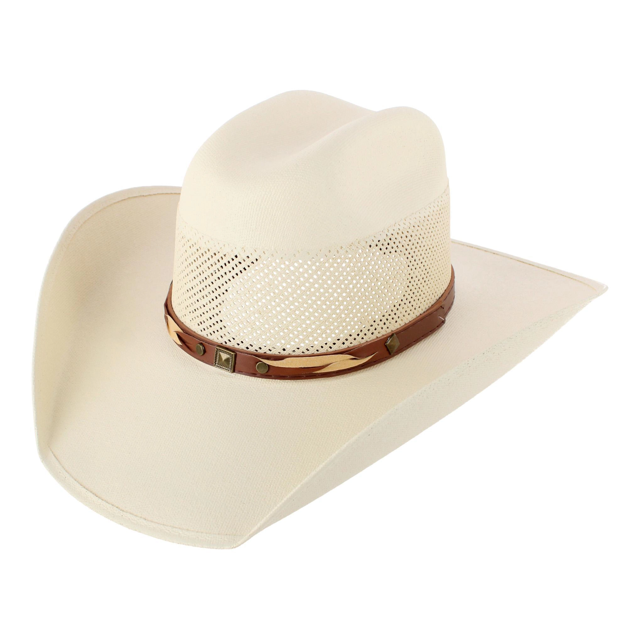CTM Men's Canvas Cowboy Western Hat