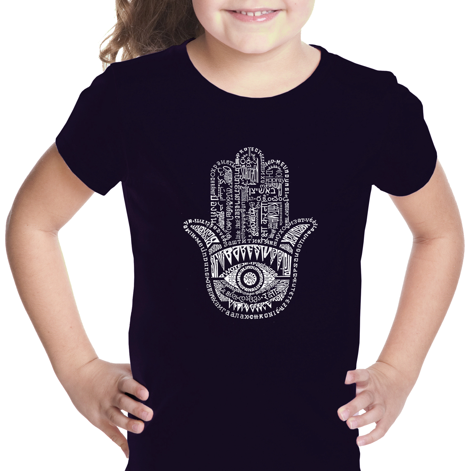 LA Pop Art Girls Word T-Shirt - Hamsa