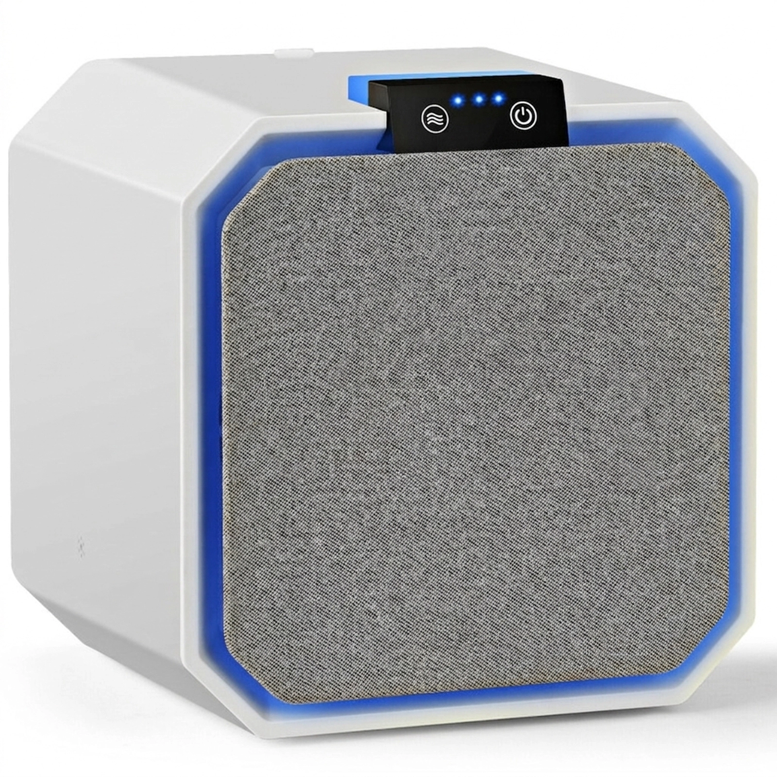 SUGIFT 162-sq ft Coverage 3-Speed White Desktop HEPA Air Purifier with Dust Sensor and 2-in-1 Filter