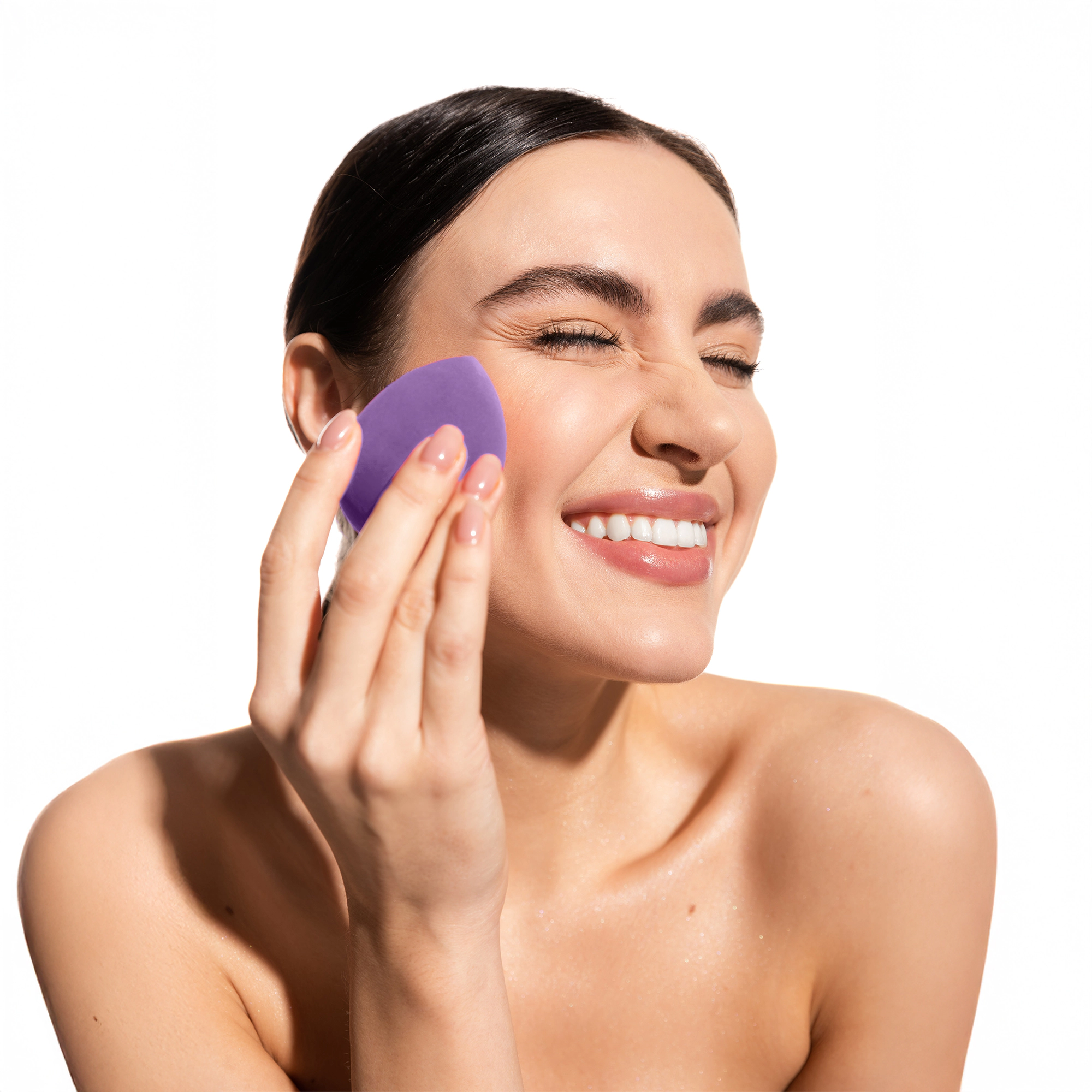 Pursonic Women’s Hypoallergenic Makeup Application Beauty Blender Sponge with Stainless Steel Stand