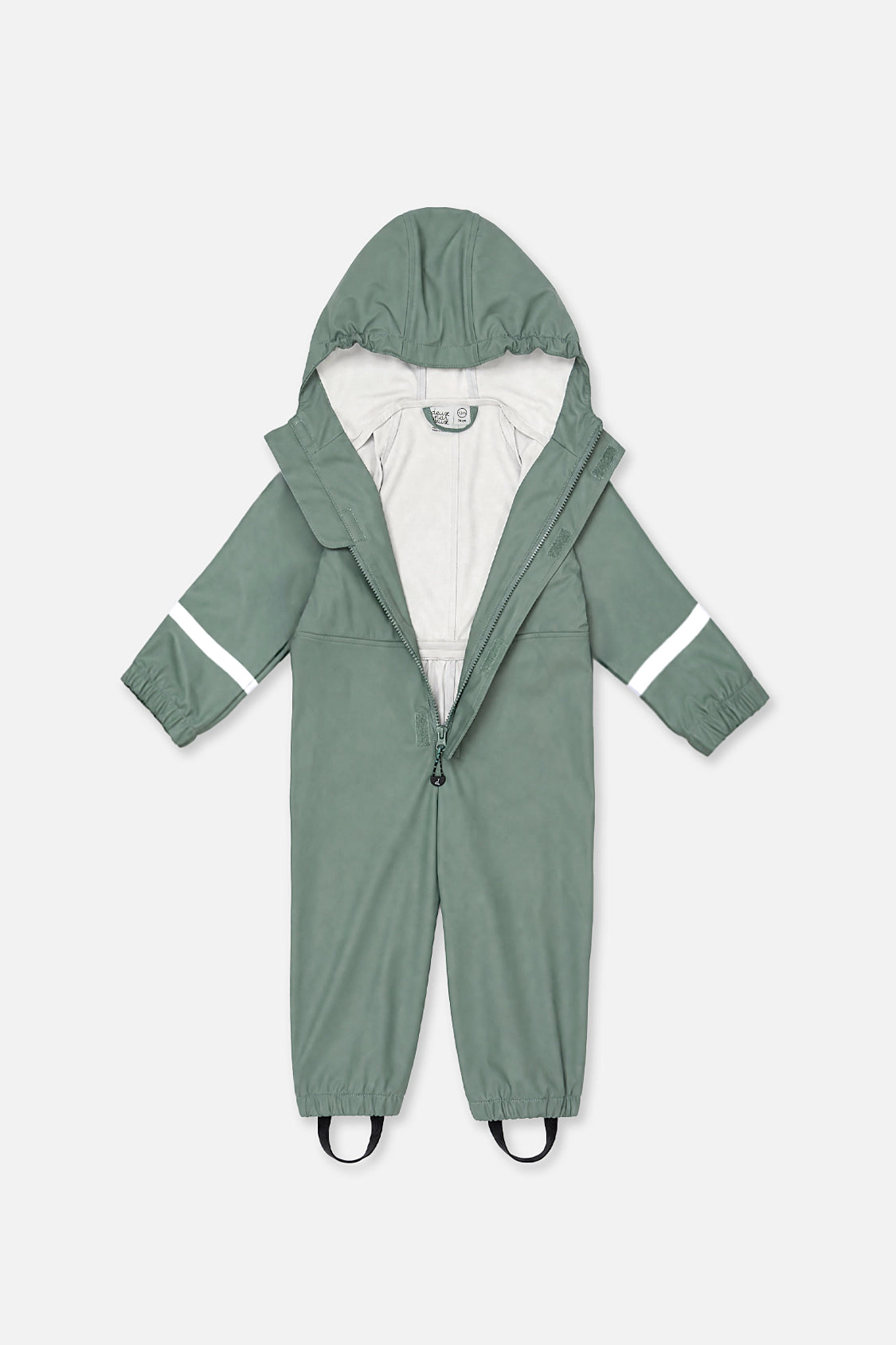 Deux par Unisex Color-Block Hooded Full-Zip Rain One Piece