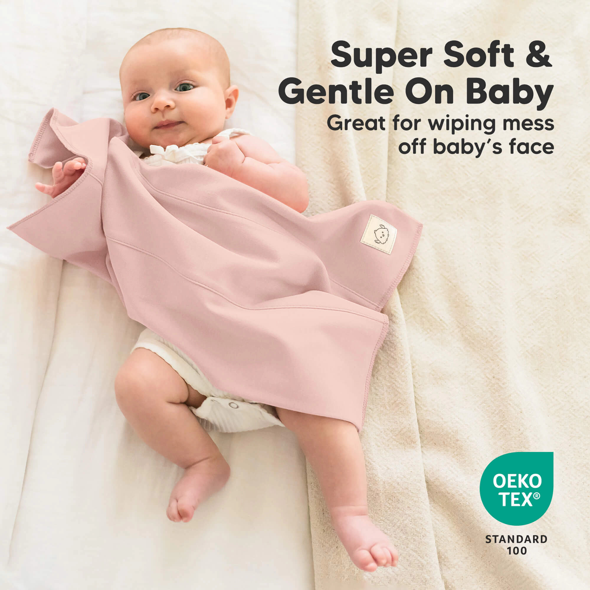 KeaBabies Shea Burp Cloths for Baby Boys, Girls