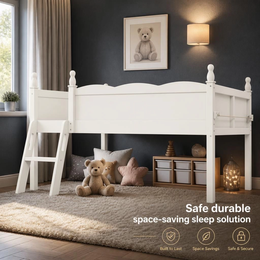 GOODSILO Wooden Platform Full Bed Frame