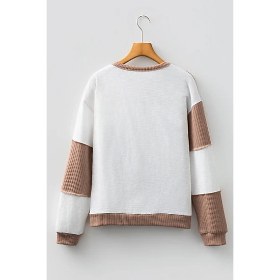 Threaded Pear Women's Seraphina Raw Seamed Knitted Jumper