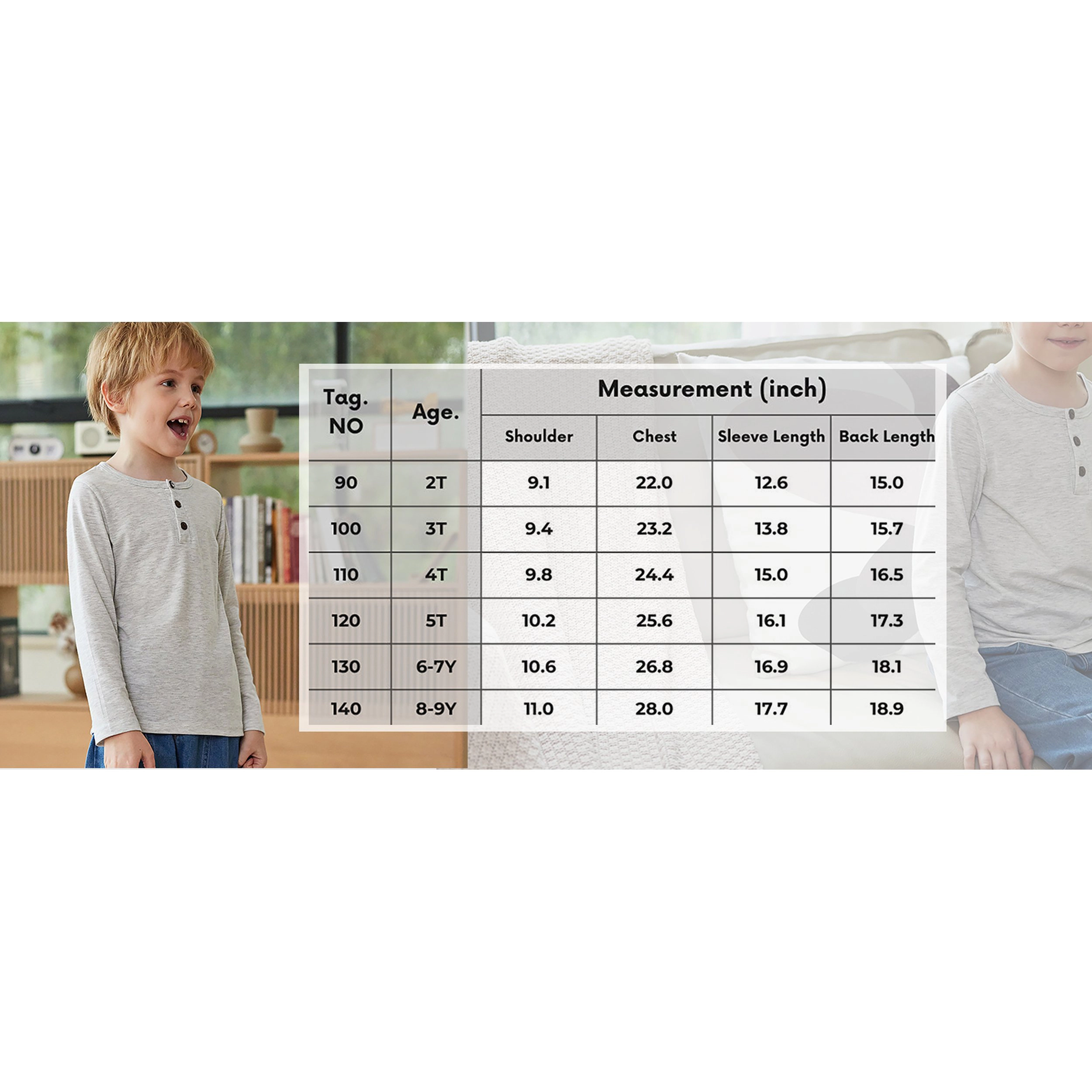 Arshiner Toddler Boys 3 Pack Long-Sleeve Henley T-Shirts Casual Cotton Graphic Shirt