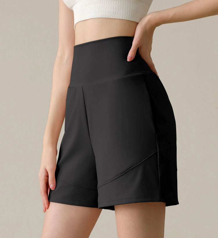 Anna-Kaci Women's High Rise Athletic Shorts with Side Pockets