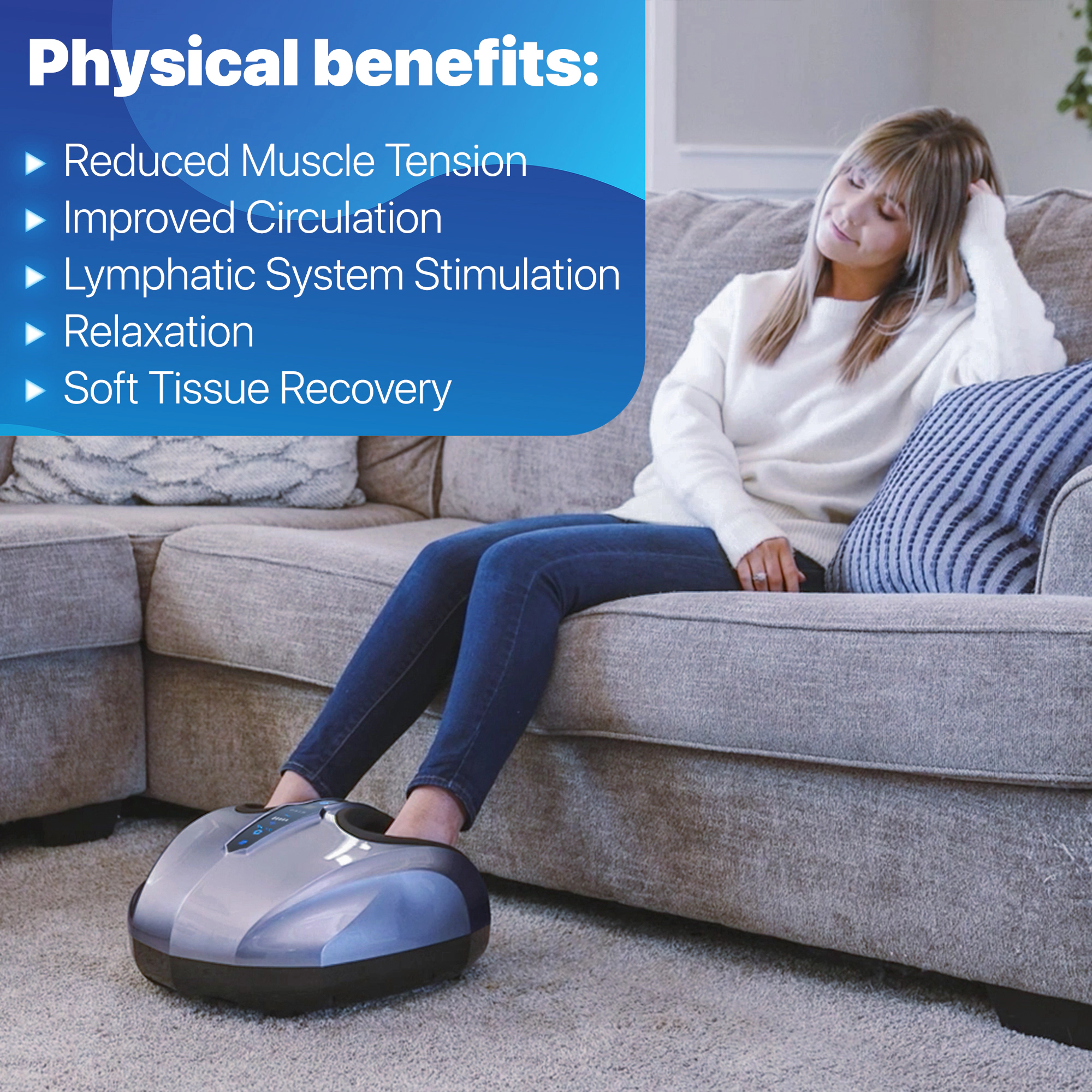 Miko Shiatsu Foot Massager Machine with Kneading and Switchable Heat