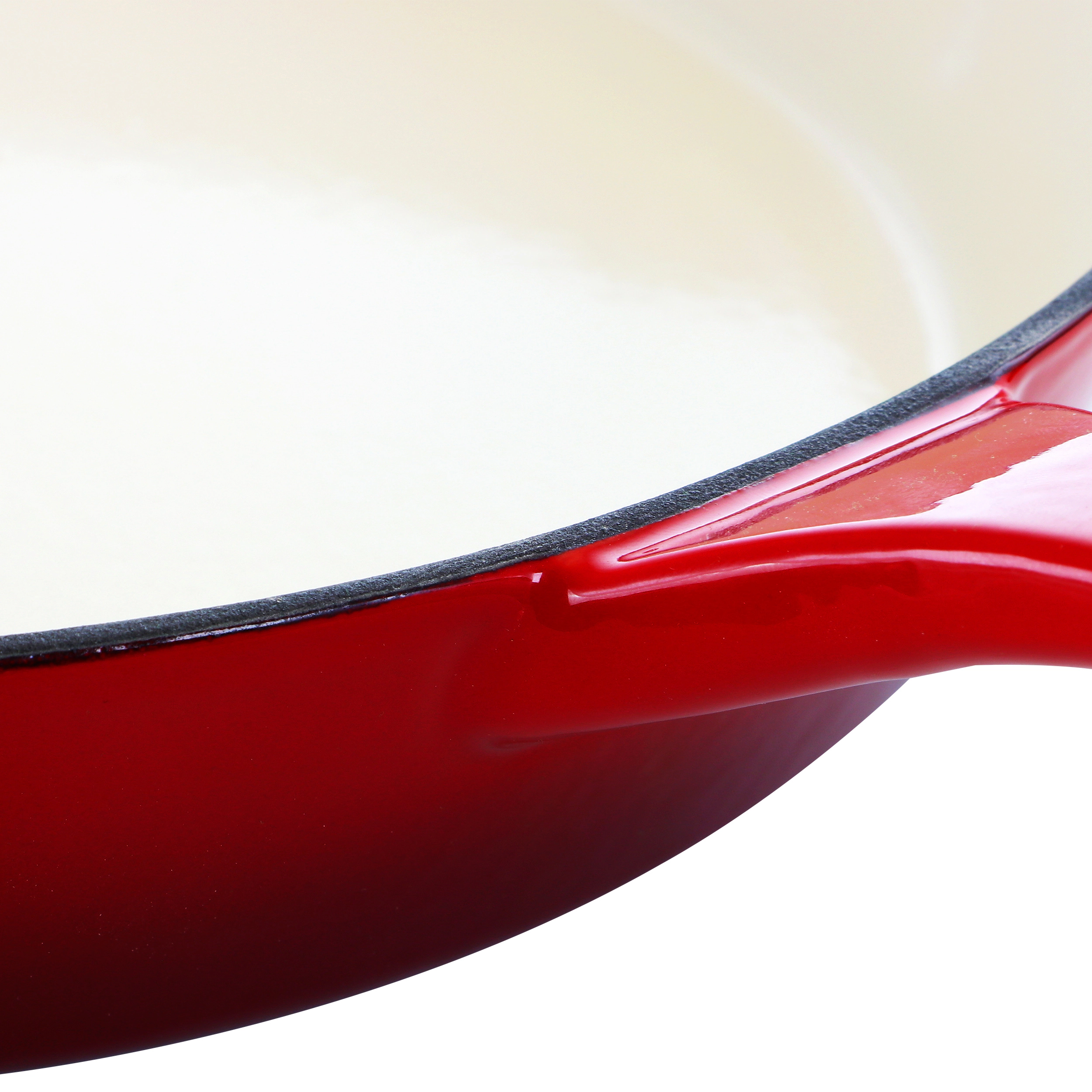 Crock-Pot Artisan 12 Inch Enameled Cast Iron Skillet in Scarlet Red