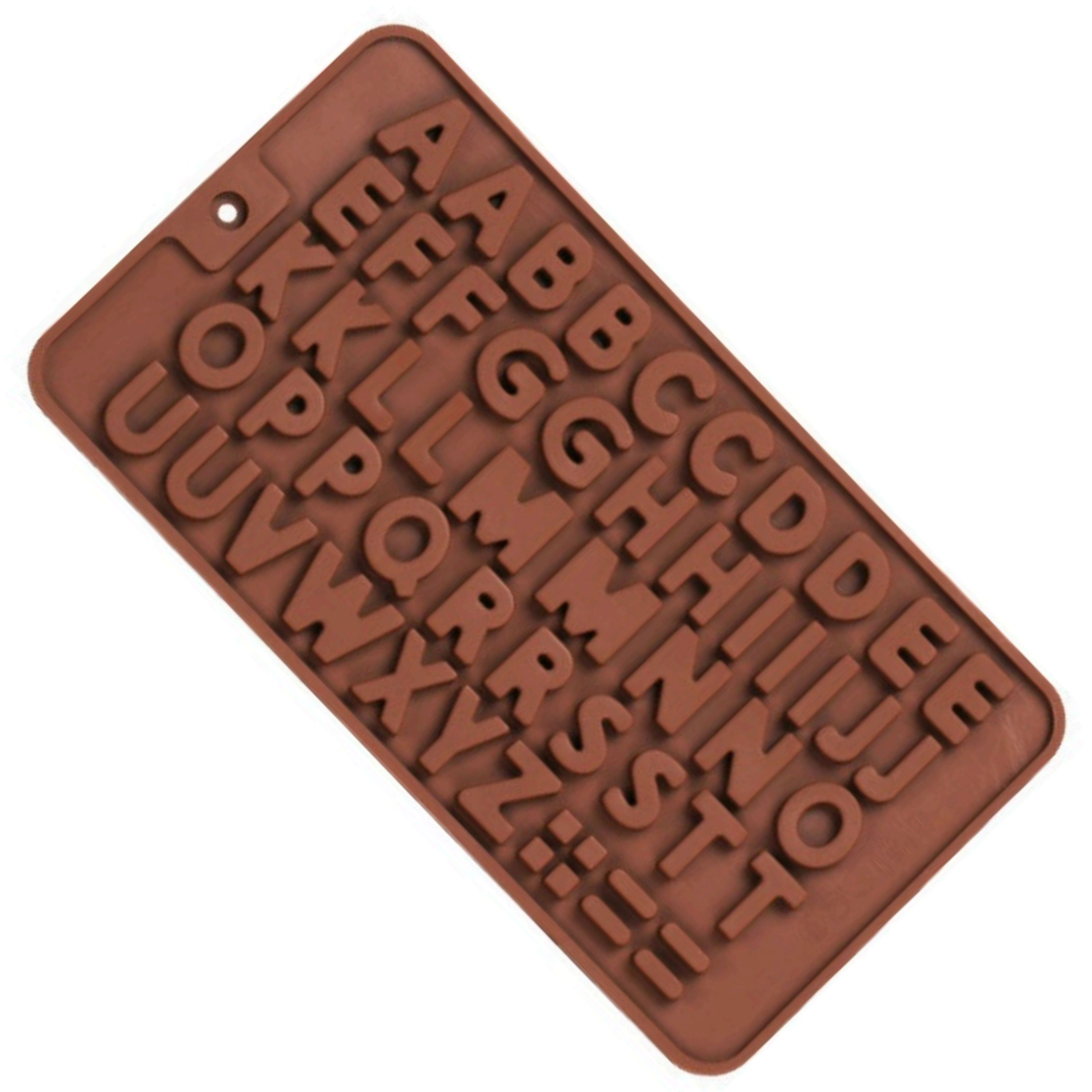 Kitcheniva 8.1 x 4.4 Inch Silicone Alphabet Chocolate Mold