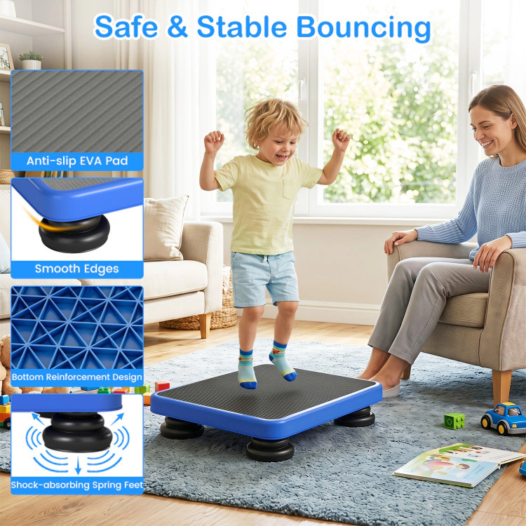 Hivvago 24 x 20" Kids Rebounder Bouncing Board with Elastic Rope