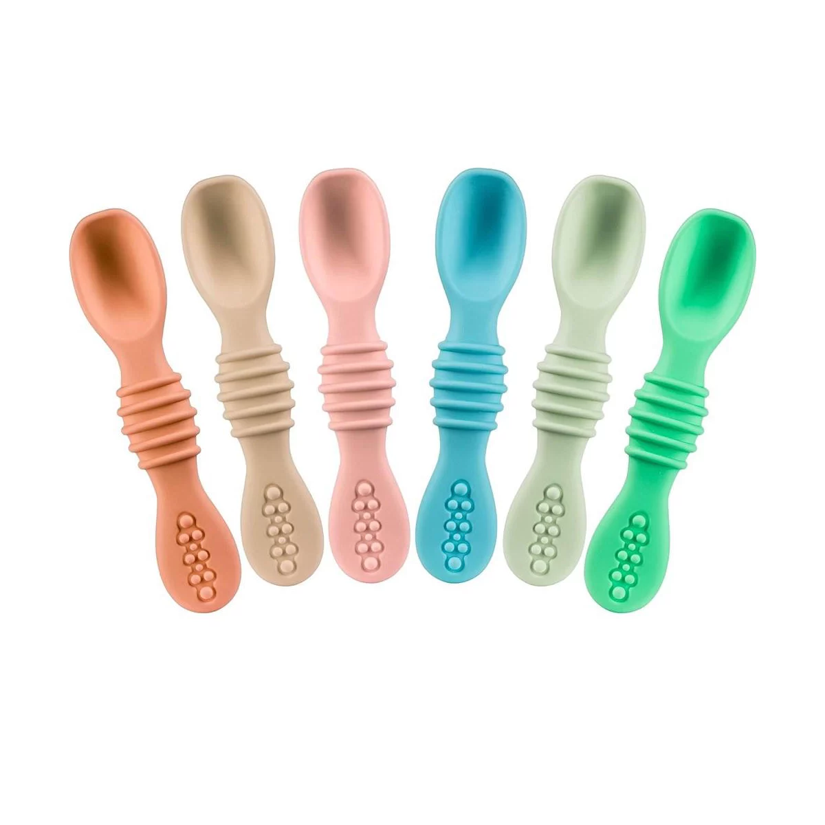Sperric Baby Spoons Self Feeding Infant 6+ Months, First Stage Led Weaning BPA Free Teething 6Pk