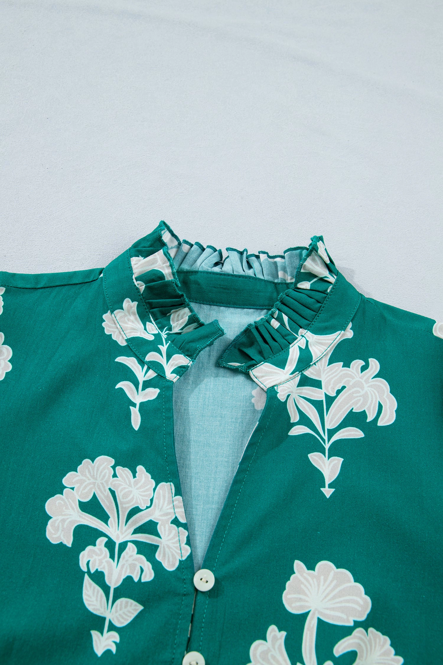 Threaded Pear Womens Maria Floral Drop-Waist Mini Dress