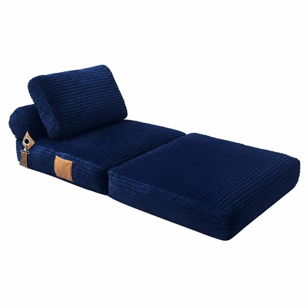 GOODSILO Soft Corduroy Lazy Bean Bag Chair Comfortable Plush Floor Lounge Seat