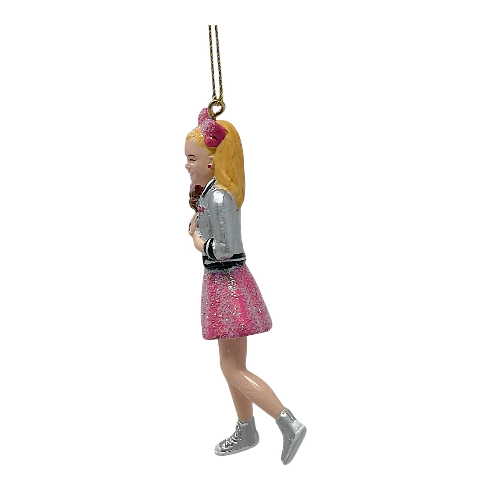 Kurt Adler JoJo Siwa Blow Mold Figure Christmas Tree Ornament 3.75 inch
