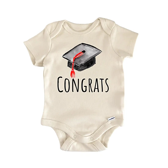 NOFO VIBES Unisex Congrats Graduation School College Baby Gift Baby Bodysuit
