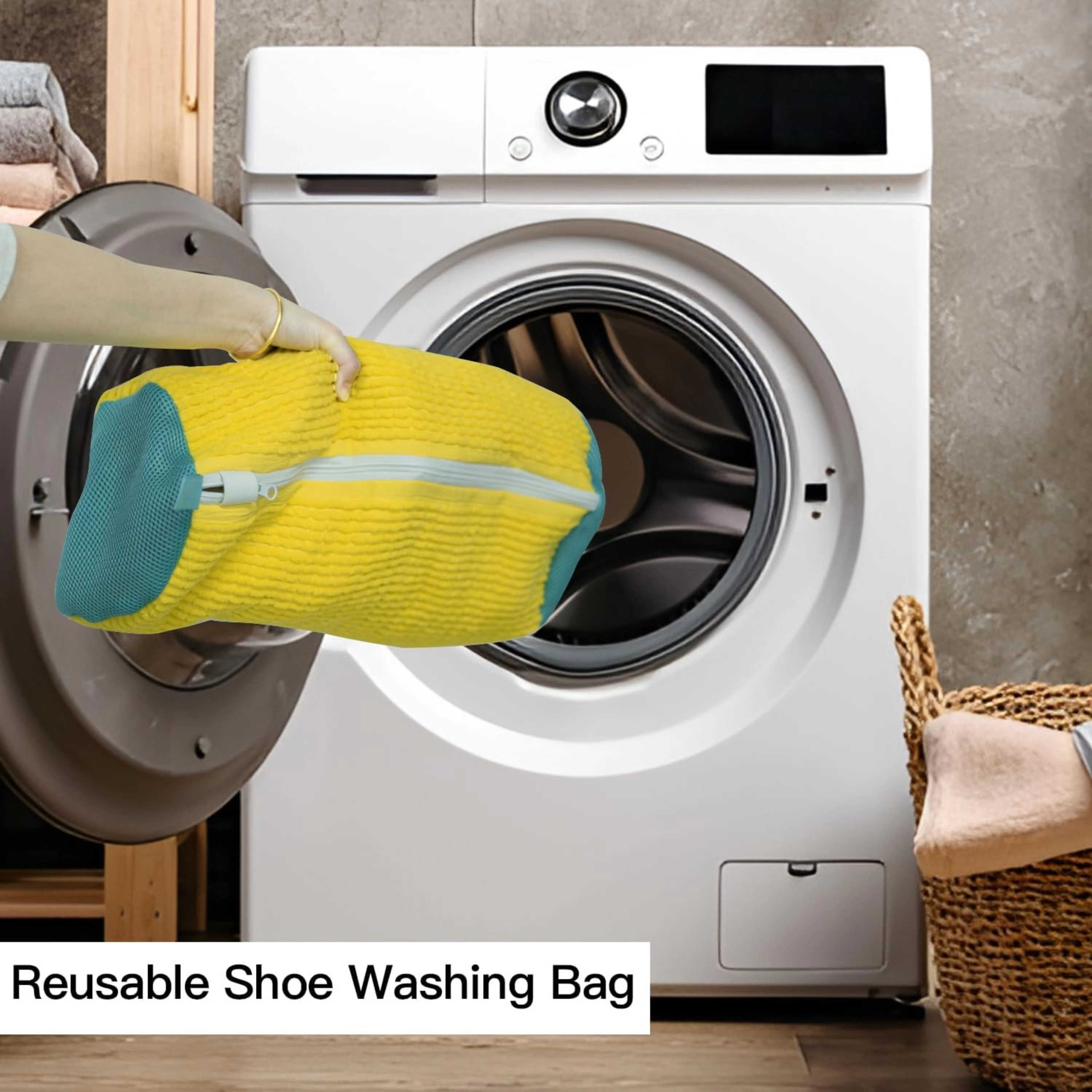Kitcheniva 1-Piece Padded Shoe Laundry Bag For Washing Machine