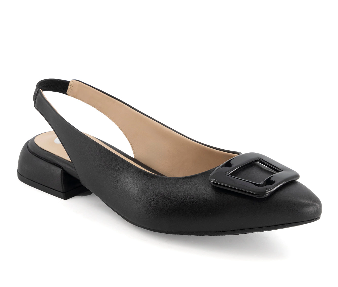 Andrea Womens Elastic Slingback Flats