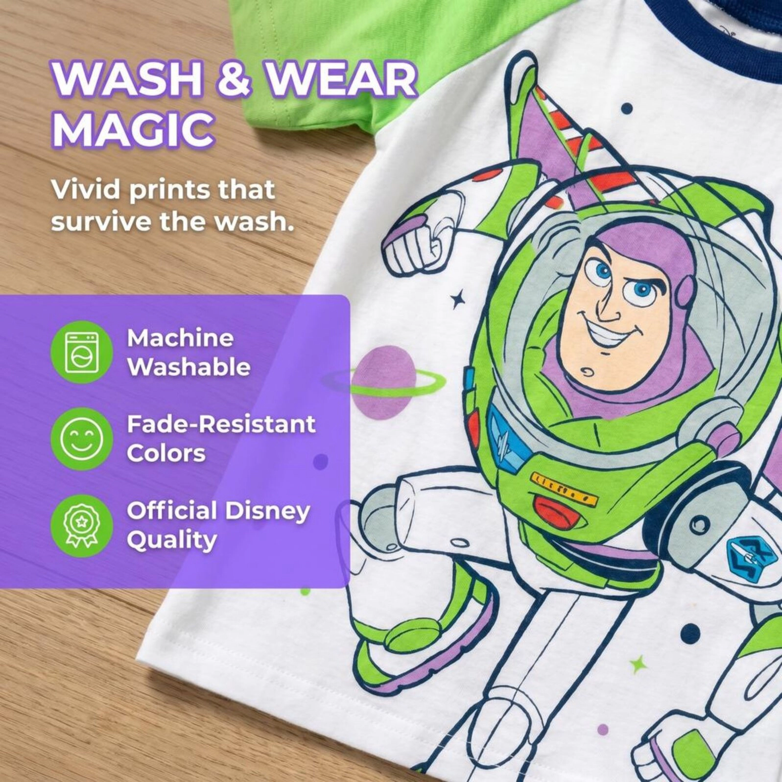 Disney Boys' T-Shirt and French Terry Shorts Set
