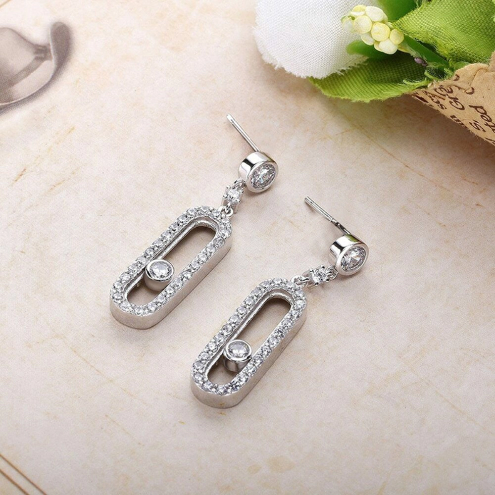 Exquisite Oval Dangle Pendant Earrings for Women